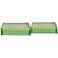 Port 68 Capagna 8" Wide Green Lucite Square Stands Set of 2