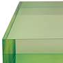 Port 68 Capagna 8" Wide Green Lucite Square Stands Set of 2