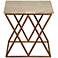 Port 68 Crossing Gold Accent Table