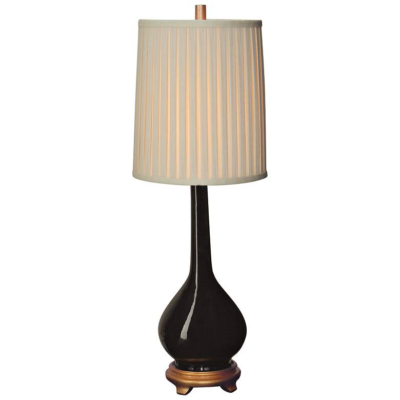 Image 1 Port 68 Daniel 28" High Glossy Black Porcelain Table Lamp