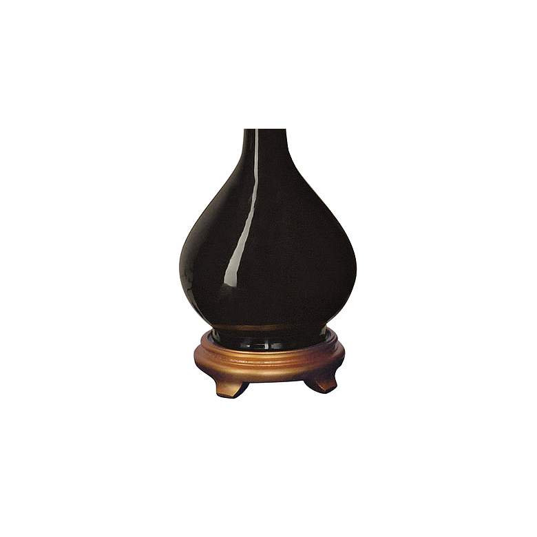 Image 3 Port 68 Daniel 28" High Glossy Black Porcelain Table Lamp more views