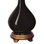 3_Port 68 Daniel 28" High Glossy Black Porcelain Table Lamp more views