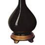 Port 68 Daniel Glossy Black Porcelain Table Lamp