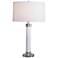 Port 68 Dearborn Cream White Column Porcelain Table Lamp