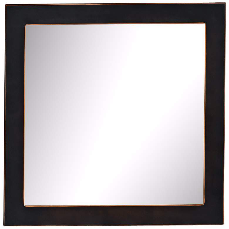Image 1 Port 68 Drake Bronze 19" Square Wall Mirror