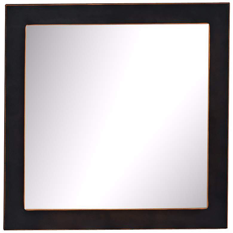 Image 1 Port 68 Drake Bronze 19 inch Square Wall Mirror