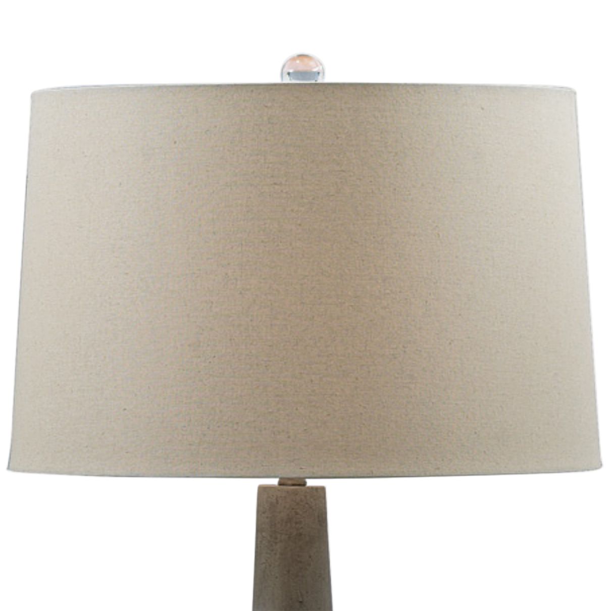 Image 3 Port 68 Draper 67" Graystone Cement Modern Cone Floor Lamp more views