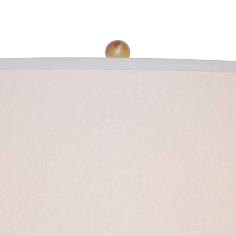 Image 3 Port 68 Dynasty 31" Cream Crackled Glaze Porcelain Vase Table Lamp more views
