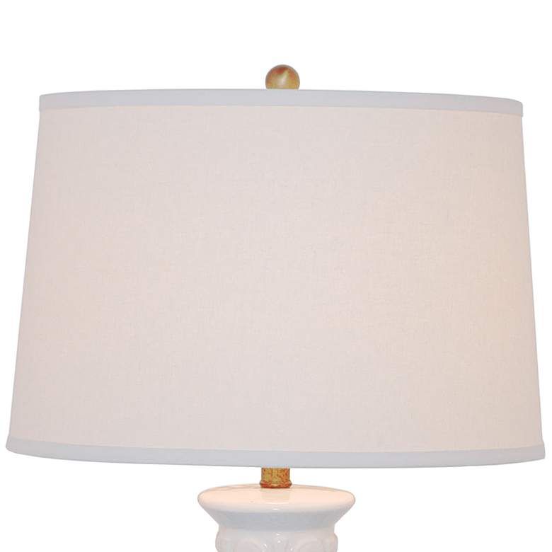 Image 4 Port 68 Dynasty 31 inch Cream Crackled Glaze Porcelain Vase Table Lamp more views