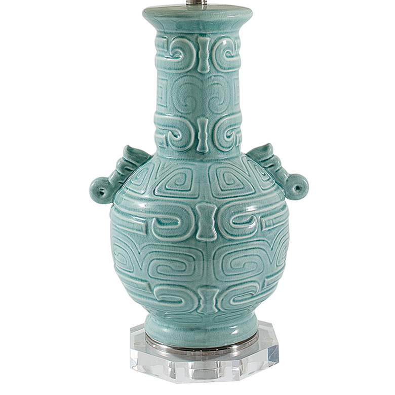 Image 5 Port 68 Dynasty Celadon Crackled Glaze Vase Table Lamp more views