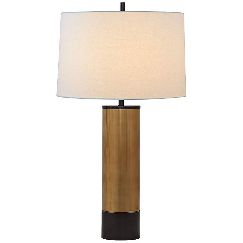 Image 1 Port 68 Evanston Gold Plated Glass Table Lamp