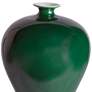Port 68 Flavia Shiny Emerald 12 1/2" High Plum Vase