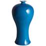 Port 68 Flavia Shiny Turquoise 12 1/2" High Plum Vase