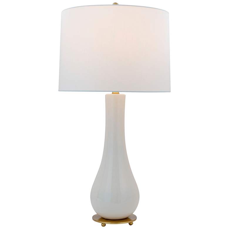 Image 1 Port 68 Florence Gloss Cream Vase Table Lamp