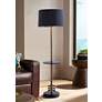 Thumbnail1 of Port 68 Franco 60" High Brass and Black Floor Lamp with Tray Table