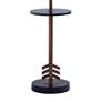 4_Port 68 Franco 60" High Brass and Black Floor Lamp with Tray Table more views