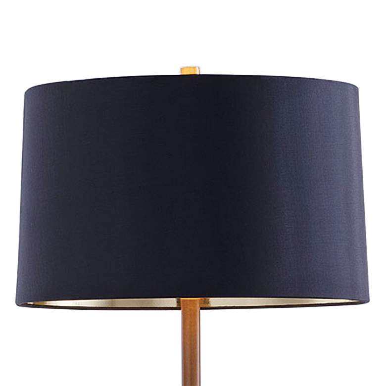 Image 3 Port 68 Franco Brass and Black Floor Lamp with Tray Table more views
