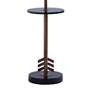 Port 68 Franco Brass and Black Floor Lamp with Tray Table