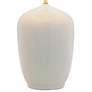 Port 68 Franklin 32" Glossy Cream White Porcelain Table Lamp
