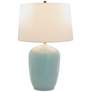 2_Port 68 Franklin 32" High Soft Sky Celadon Blue Porcelain Table Lamp