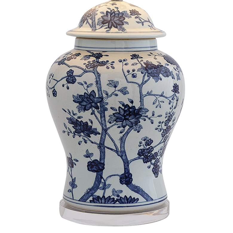 Image 5 Port 68 Georgia Blue White Porcelain Temple Jar Table Lamp more views