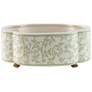 Port 68 Ghost Blossom Green Vine Oval Planter