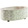 Port 68 Ghost Blossom Green Vine Oval Planter