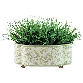 Image5 of Port 68 Ghost Blossom Green Vine Oval Planter more views