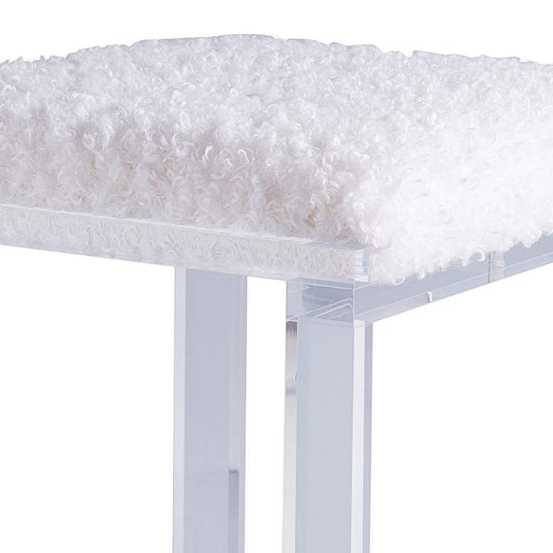 Image 2 Port 68 Glencoe Lucite 18" Wide Judy Fabric Small Bench more views