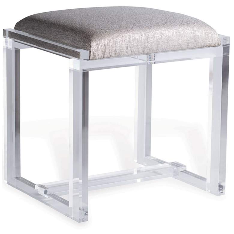Image 3 Port 68 Glencoe Lucite 18" Wide Sketch Fabric Small Bench more views