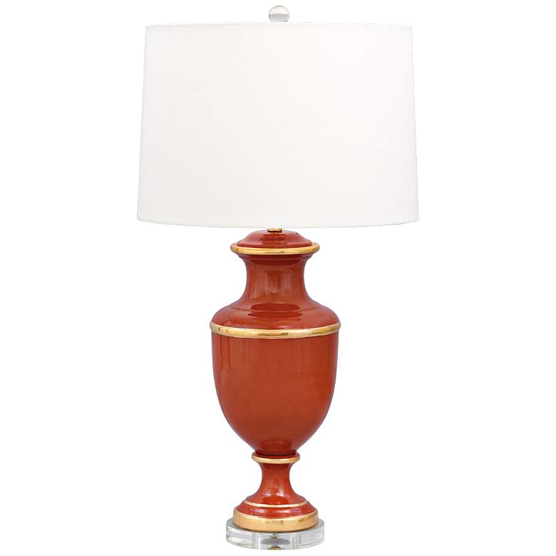 Image 1 Port 68 Greenwich Spice Glazed Porcelain Table Lamp