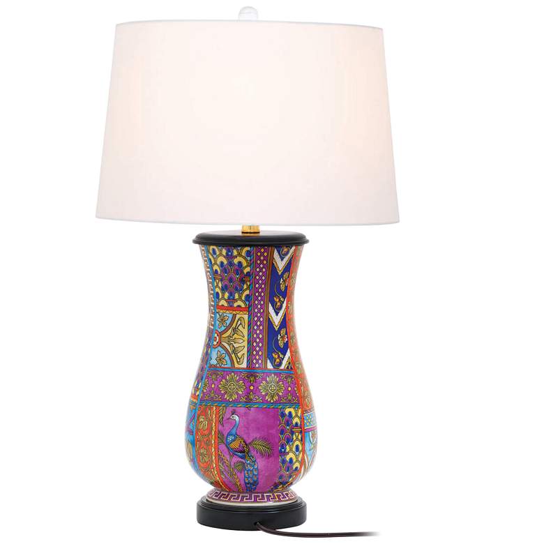 Image 4 Port 68 Gypsy Multi-Colored Kaleidoscope Table Lamp more views