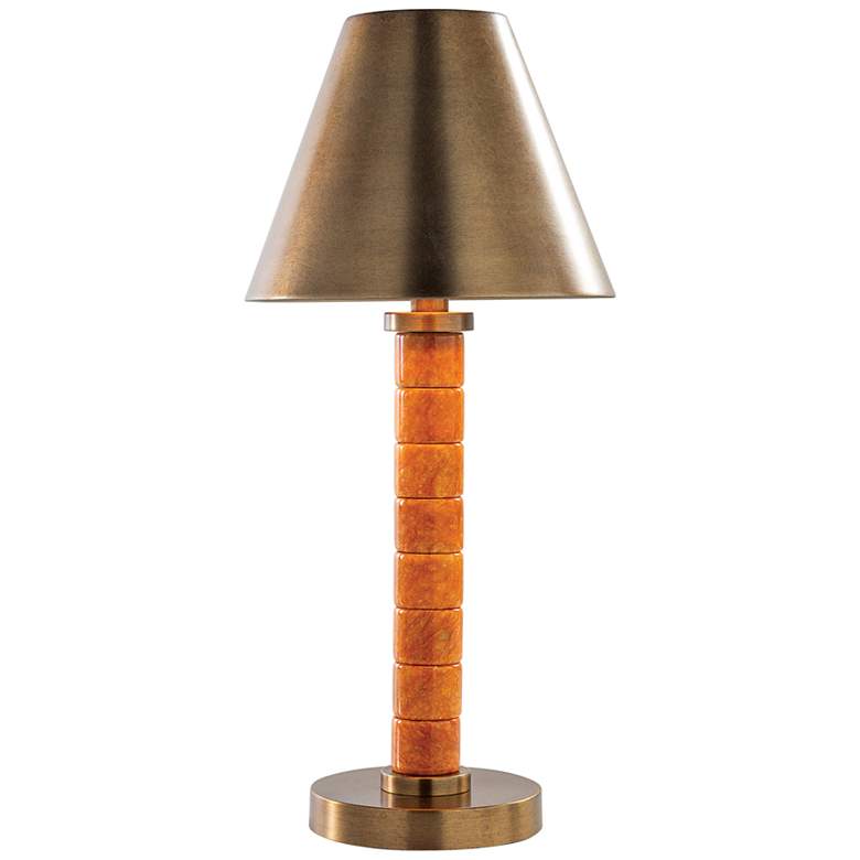 Image 2 Port 68 Jade Garden 17 1/2" High Amber Atone Accent Table Lamp