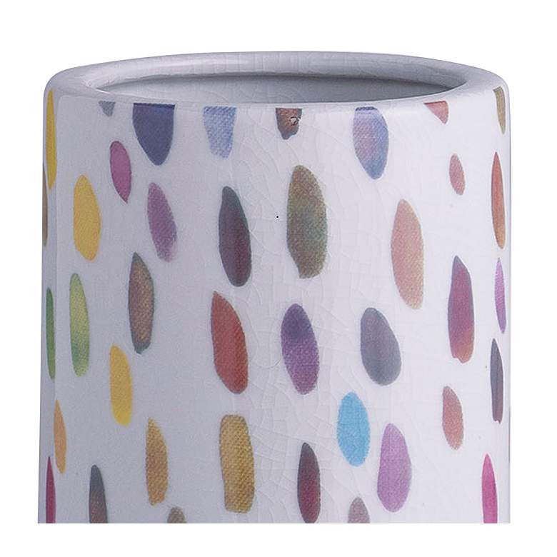 Image 2 Port 68 Jamboree Magenta Multi-Color 13" High Cylinder Vase more views