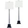 Port 68 Kensington 38" High Nickel Buffet Table Lamp Set of 2
