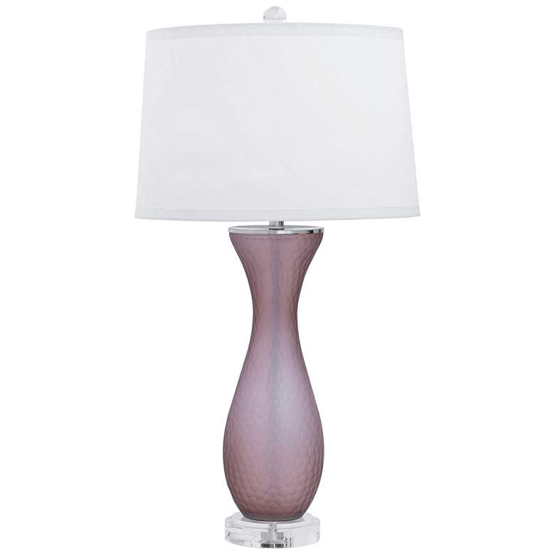 Image 1 Port 68 Lakeview Amethyst Glass Table Lamp