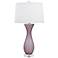 Port 68 Lakeview Amethyst Glass Table Lamp