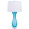 Port 68 Lakeview Blue Glass Table Lamp