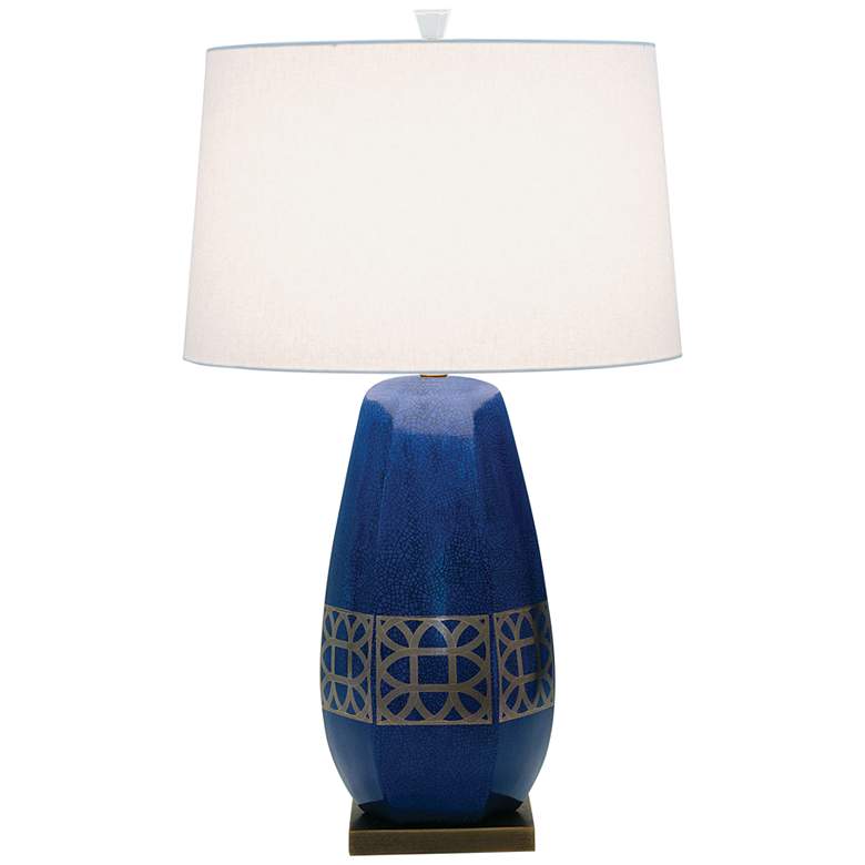 Image 2 Port 68 Lamerie 32" Royal Blue Porcelain Vase Table Lamp