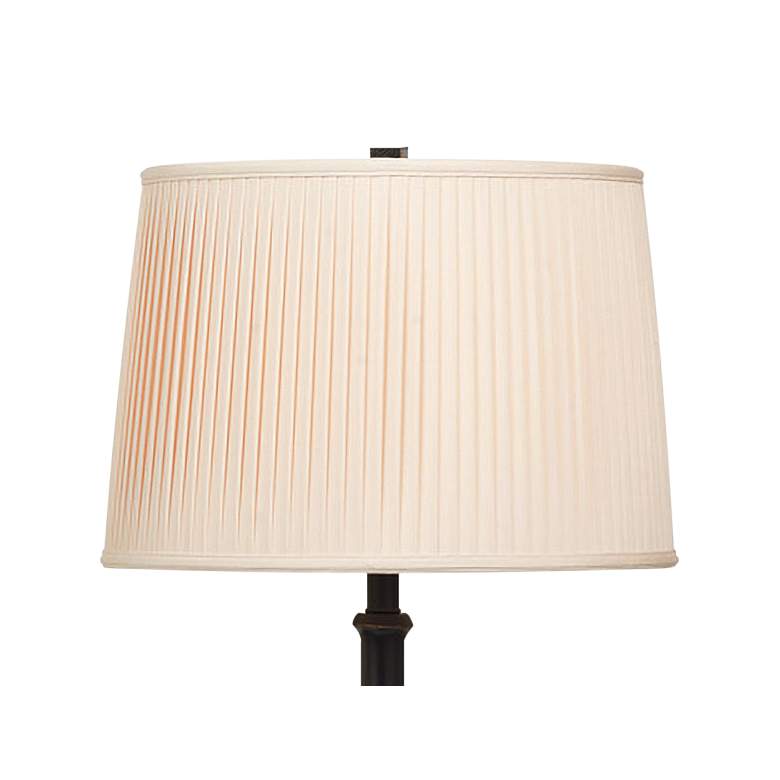 Image 2 Port 68 Lauderdale 63" Black Crackle Bamboo Metal Floor Lamp more views