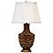 Port 68 Le Tigre Natural Gold and Black Lacquer Table Lamp