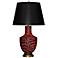 Port 68 Le Tigre Red and Black Lacquer Table Lamp