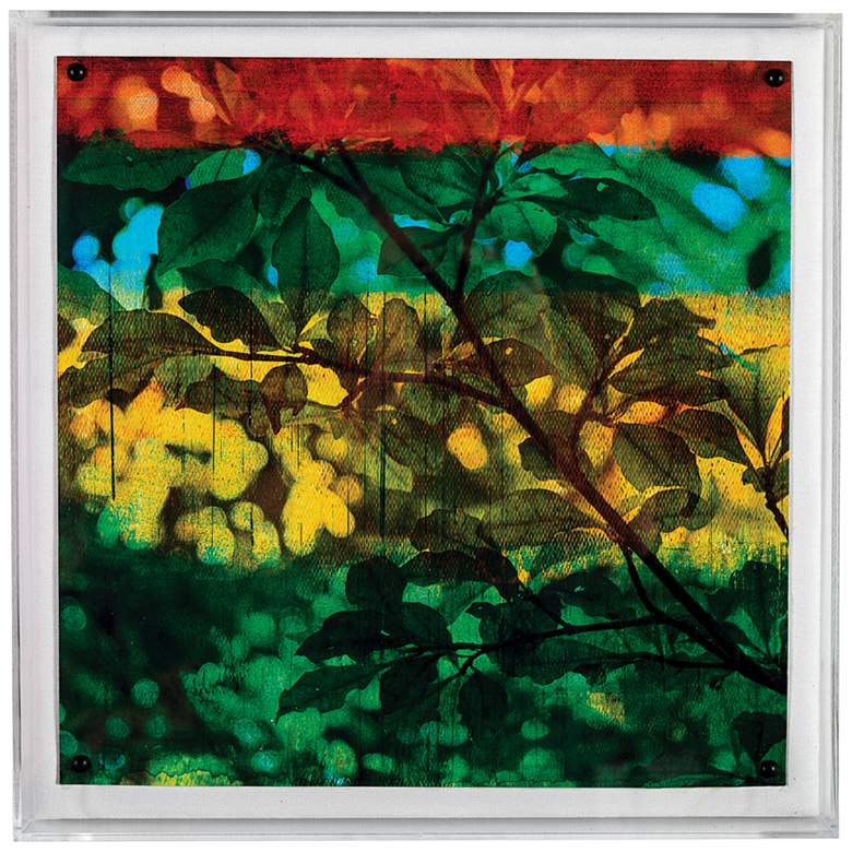 Image 1 Port 68 Leaf Study I 20" Square Giclee Framed Wall Art