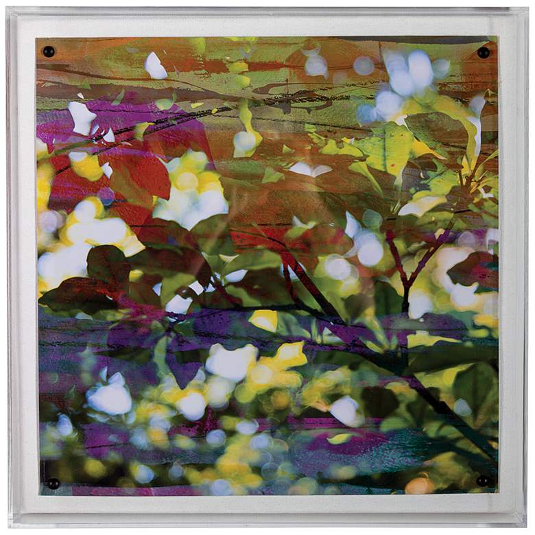 Image 1 Port 68 Leaf Study II 20" Square Giclee Framed Wall Art