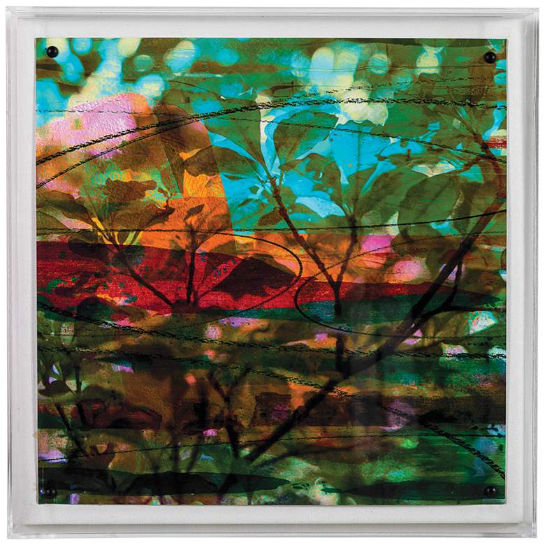 Image 1 Port 68 Leaf Study III 20" Square Giclee Framed Wall Art