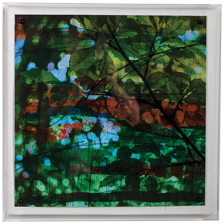 Image 1 Port 68 Leaf Study IV 20" Square Giclee Framed Wall Art