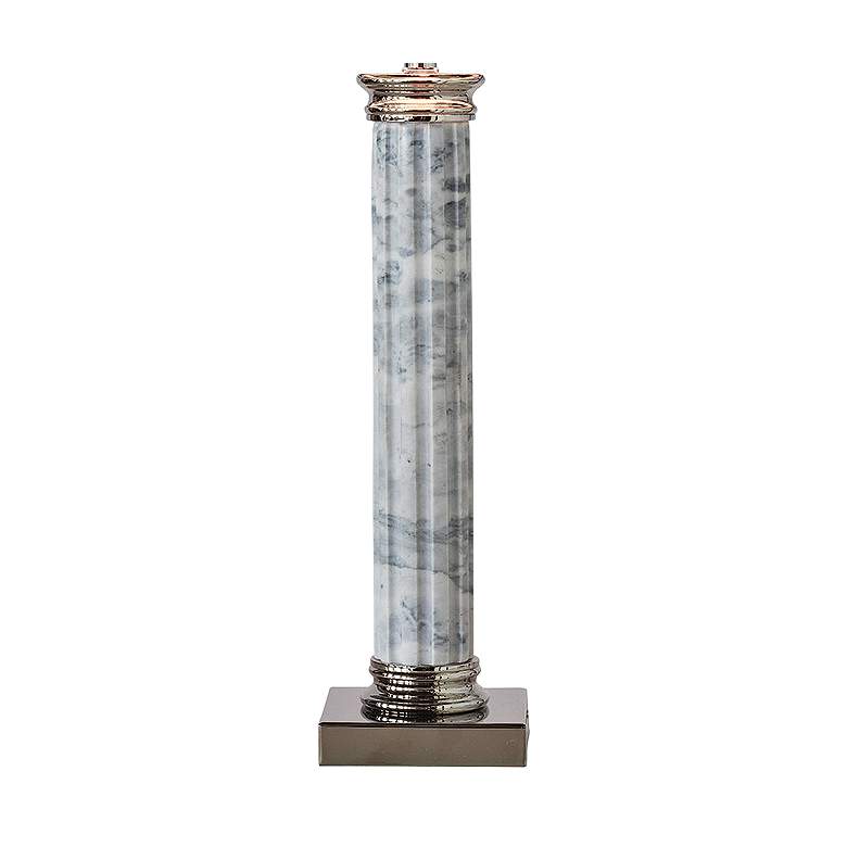Image 3 Port 68 Lincoln Park 33 inch Gray Natural Marble Column Table Lamp more views