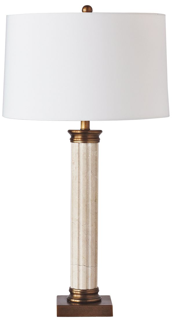 marble column lamp