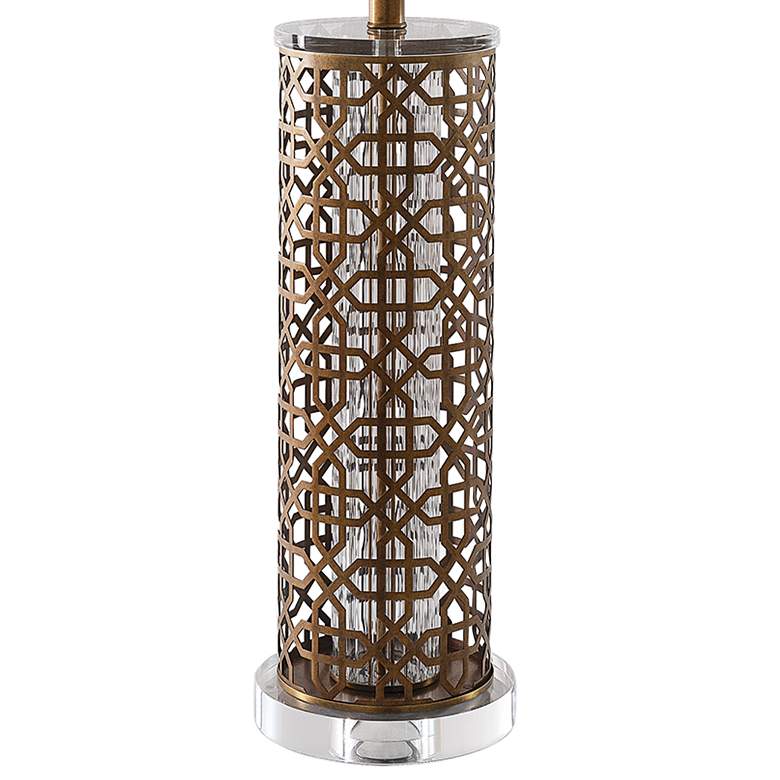 Image 3 Port 68 Luis Brass Laser Cut Table Lamp more views