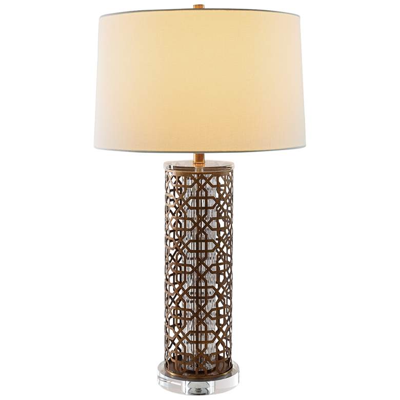 Image 4 Port 68 Luis Brass Laser Cut Table Lamp more views